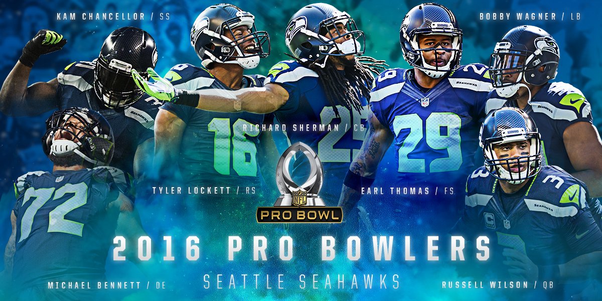 RT @Seahawks: Seven Seahawks earn 2016 #ProBowl honors. [https://t.co/rOWUEH6SI7] https://t.co/mHecJ803Gt