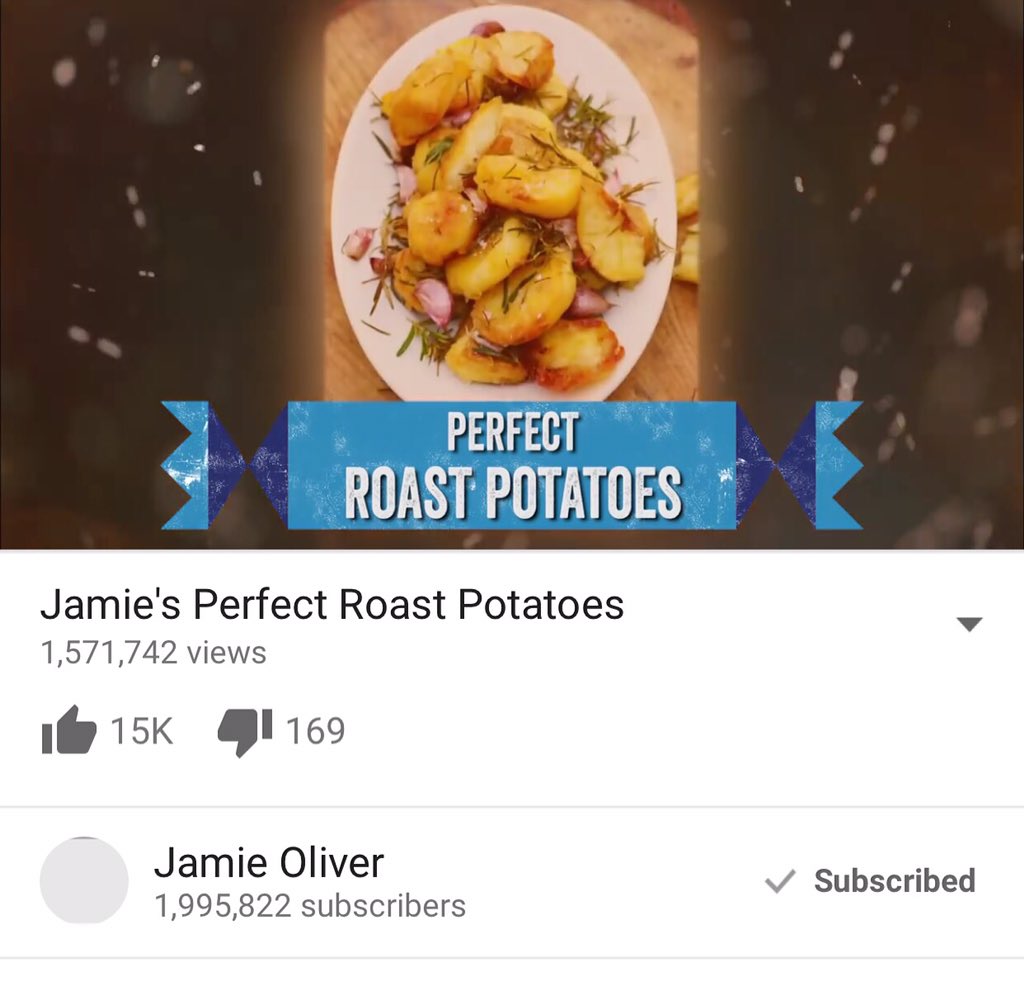 So close to 2million subscribers over on @JamiesFoodTube! Lets make it happen https://t.co/2XiB7sPOiF RT & subscribe https://t.co/vYc23GH95V