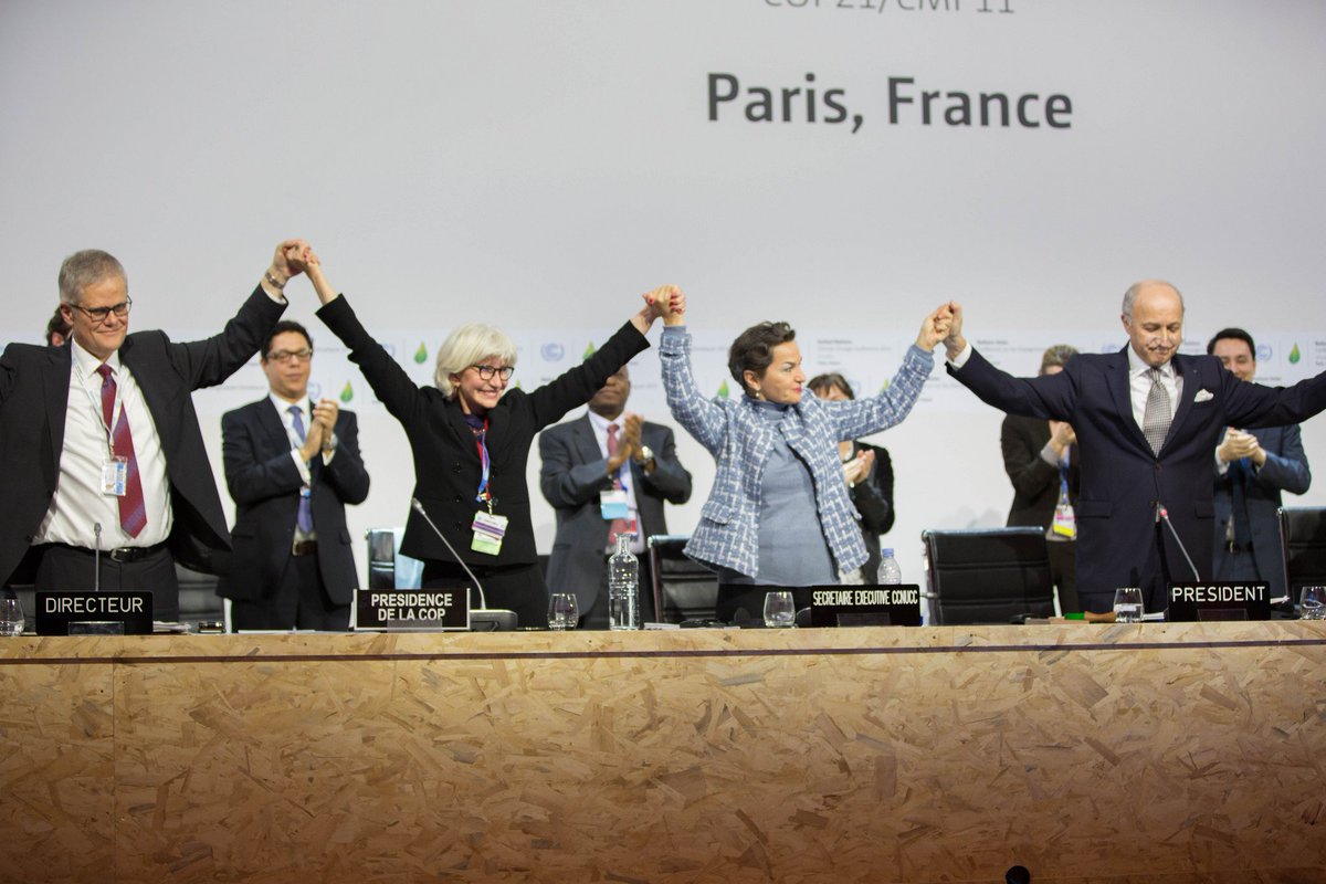 RT @UNEP: #ParisAgreement: 195 nations set path to keep temperature rise well below 2 deg. C: https://t.co/1mpSvlCJPq #COP21 https://t.co/c…