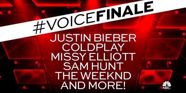 RT @i_am_OTHER: The #VoiceFinale is here! Can't wait for the performances ????✌️???? Tune in tonight & tomorrow at 8/7c https://t.co/fv9ga8m1bT