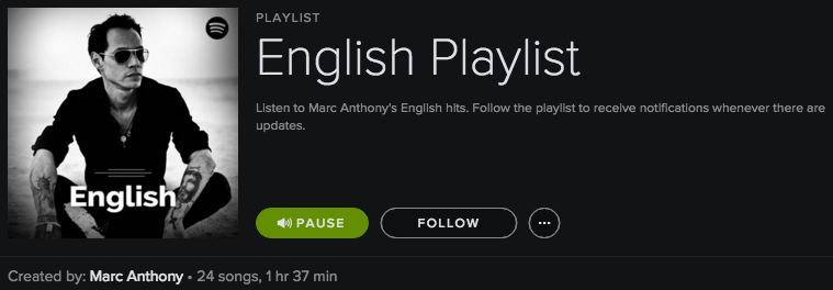 #MiGente, disfruten esta lista en @Spotify con una selección de canciones en Inglés. https://t.co/TTSQkbnaGo https://t.co/mxXddutxId
