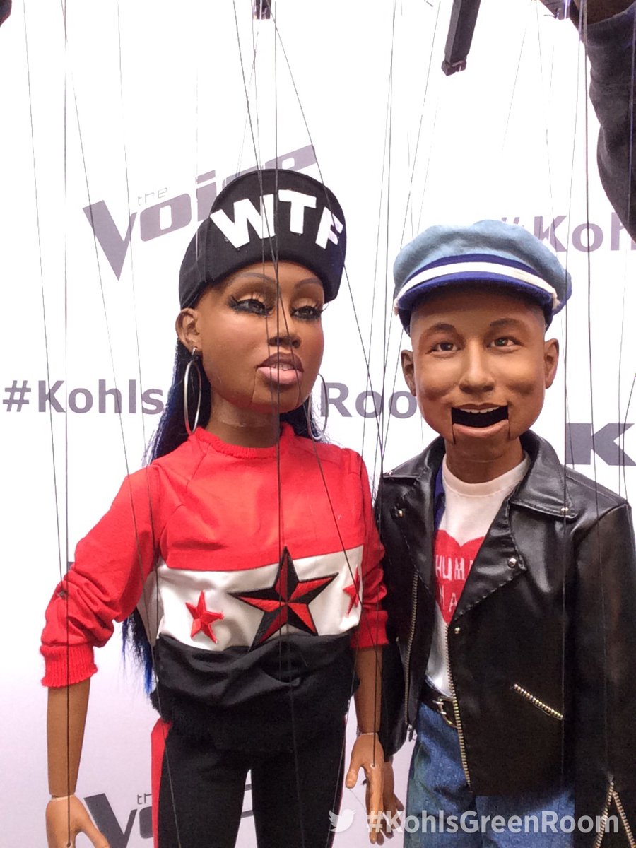 RT @NBCTheVoice: Hanging in the #KohlsGreenRoom before we go LIVE with @pharrell and @missyelliott! #VoiceFinale https://t.co/792c9IaEps