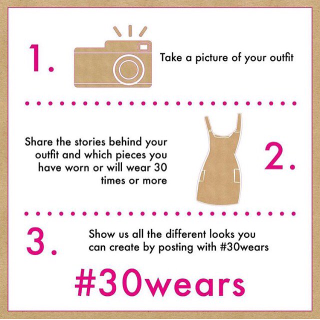 RT @liviafirth: Are you ready for our #30wears @GCC_ECOAGE challenge? ???? @Lucy siegle #sustainablewardrobe  #whomademyclothes https://t.co/I…