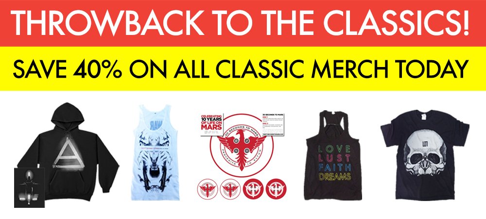 RT @MARSStore: Ready for the Ultimate #TBT? Save 40% on ALL CLASSIC MERCH today for #12DaysOfMars! | https://t.co/u7ECOmkecE https://t.co/J…