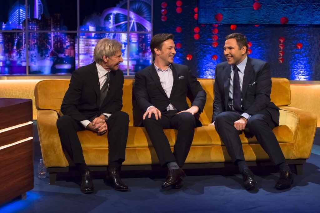 On the @JRossShow over on @ITV in a bit, with the legend #HarrisonFord & the brilliant @davidwalliams get watching! https://t.co/4BNiS3qr2g