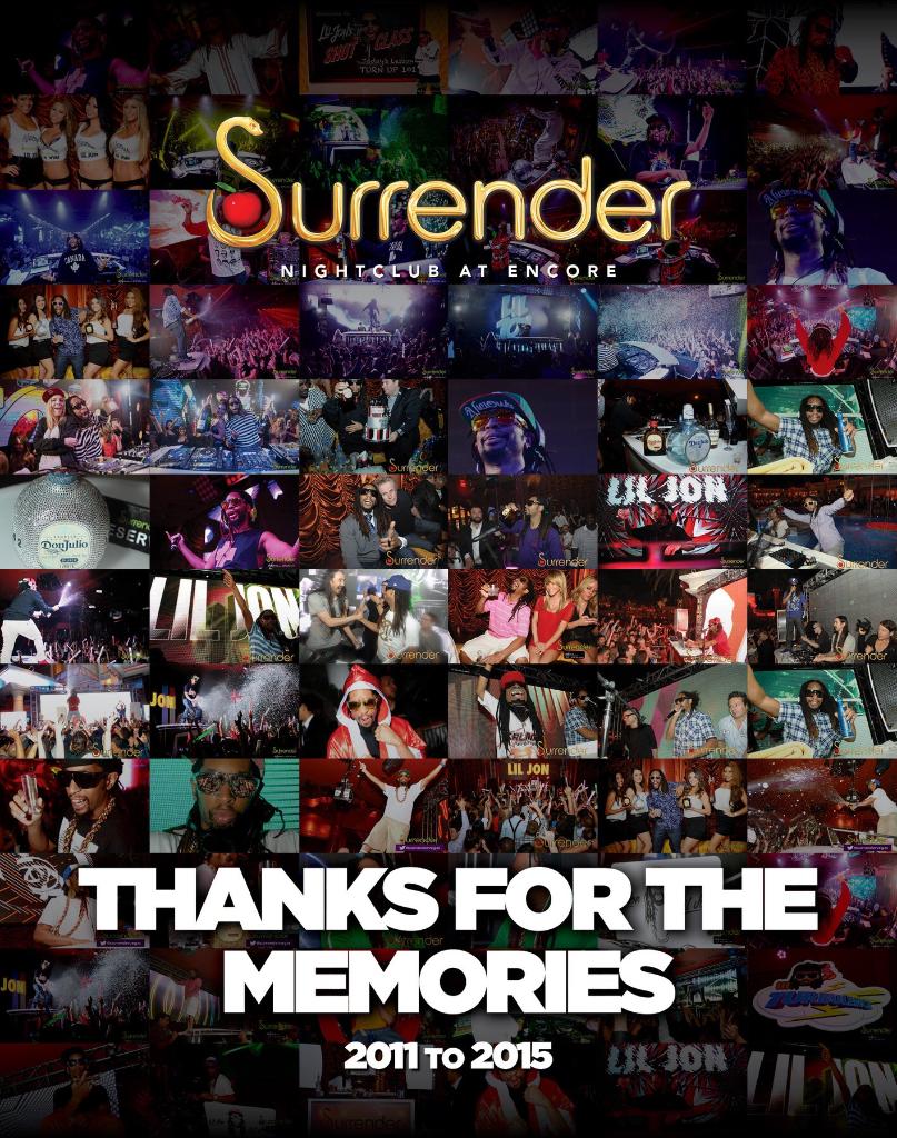 RT @SurrenderVegas: Thank you @LilJon for 5 years of the best party memories at #SurrenderVegas! https://t.co/wKDDSFK1kC