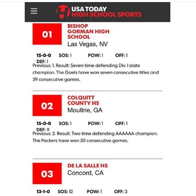 Back to back. Like @champagnepapi  shot out to @bishopgormanfb  @tatemartell  @biaggioaliw… https://t.co/0rwDuGIpud https://t.co/R5OKmJmvpp