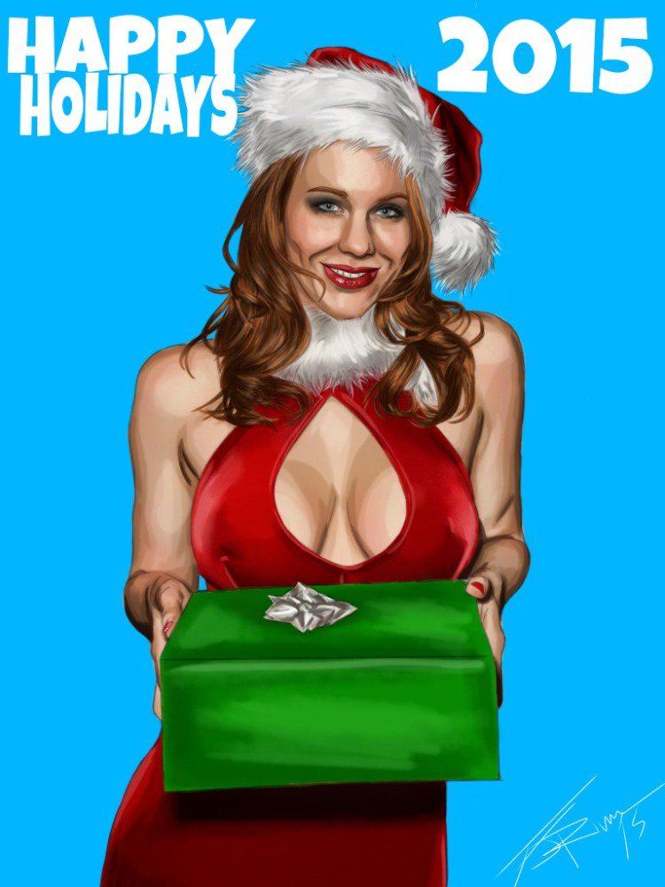 ❤️it! Happy Holidays! RT @ScattertoothArt: Holiday painting I did of the beautiful @MaitlandWard earlier this week. https://t.co/O6RtXRKmZV