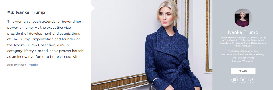 RT @levoleague: #3 on our list of Most Viewed Profiles of 2015? @ivankatrump https://t.co/Db3qLCRKHm (All: https://t.co/DssoScrLil) https:/…