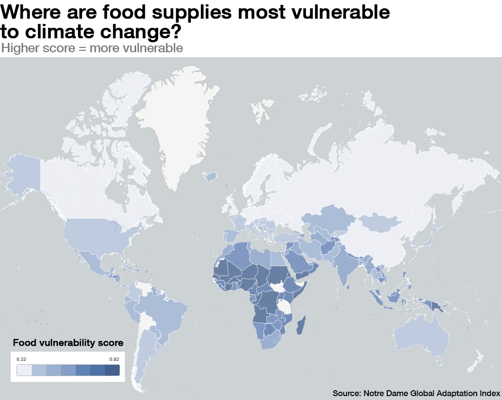 RT @wef: Where are food supplies most at risk from #climatechange? https://t.co/8ZexSNkjGn #foodsecurity https://t.co/fMoebwDuzx