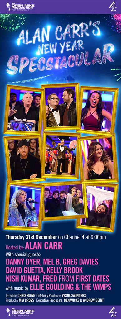 RT @chattyman: Is it #NewYearsEve already? There's a mahoosive party at 9pm @Channel4 ????????????❤️???????? Sam x https://t.co/8xtCf0Du5I