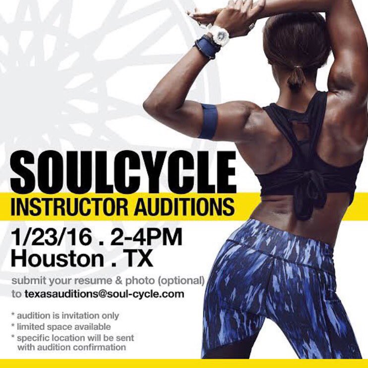 Come on out, Houston! Be inspired! This @soulcycle experience will change your life, the way it has mine! #Enjoy https://t.co/gLx8pi0hvt