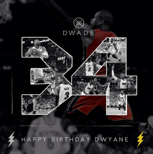 RT @WayofWade: Happy Birthday @DwyaneWade! At 34, you make hooping look so easy. #WayOfWade #NBAVote https://t.co/e8WXriiM32