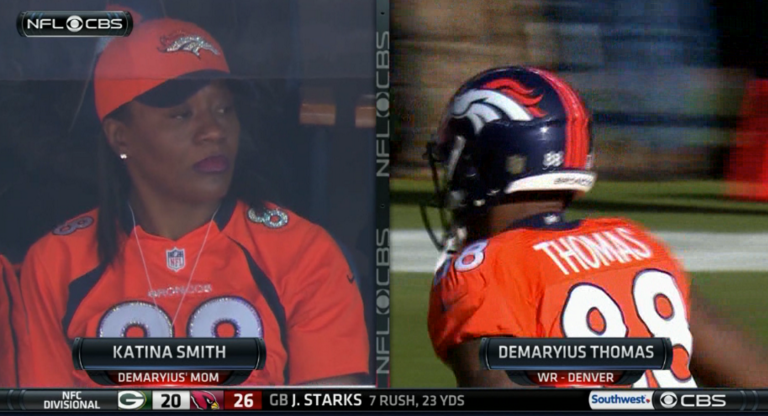 RT @BleacherReport: Demaryius Thomas’ mom watches son play in person for 1st time vs. Steelers https://t.co/F5HxqYNnY5 https://t.co/2avHBwy…