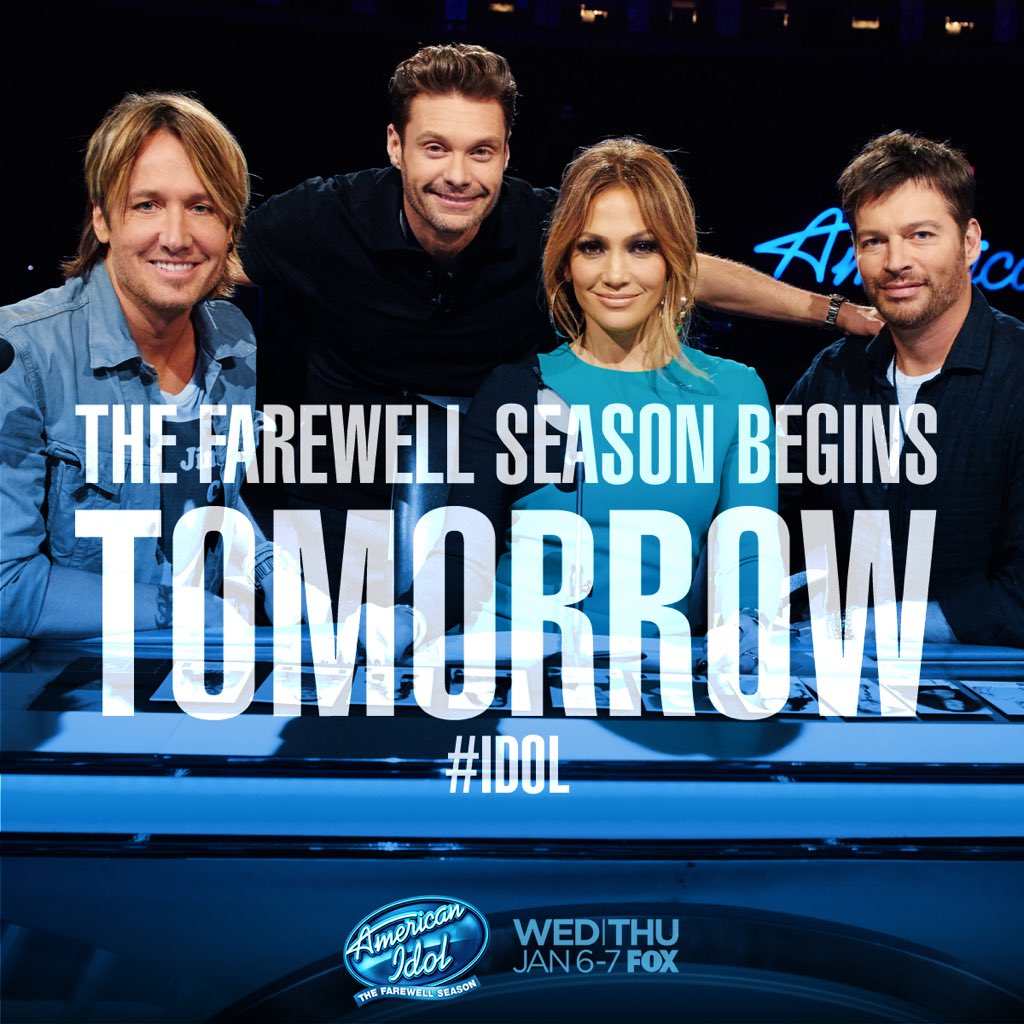 TOMORROW! #Americanidolthefarewellseason https://t.co/UFB5F6iRSv