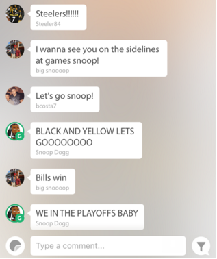 steelers playoffs bengals we comn 4 u @getgameon talk 2 me durin the game n witness 4 urself
https://t.co/gQZVYwiB9Q https://t.co/vXkldKyJTb