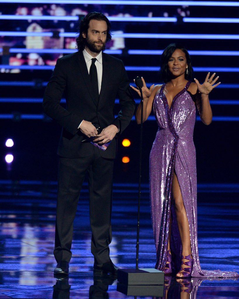 RT @MSTheater: Chris & Chris join together to present the award for best breakout award @chrisdelia @ChristinaMilian #PCAs https://t.co/D4P…