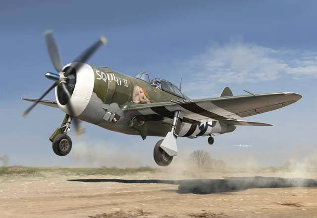 キネティック1/24 リパブリックP-47Dサンダーボルト レイザーバック-キャノピーから尾部までの胴体上部が細く絞られ キネティック1/24 リパブリックP-47Dサンダーボルト レイザーバック-キャノピーから尾部までの胴体上部が細く絞られ