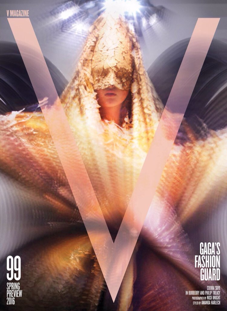 Cover 9/16 Photographed by friend & collaborator Nick Knight. Cierra Skye in his piece 