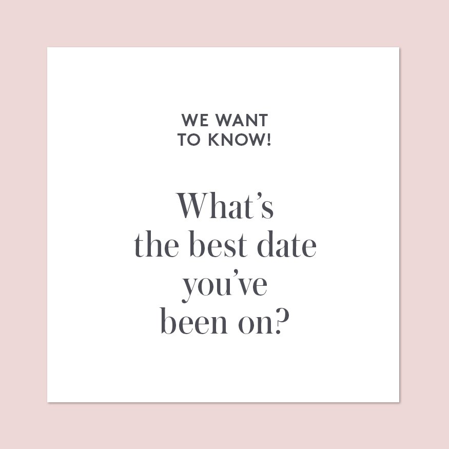 Share the best date you've ever been on! We're gearing up for #ValentinesDay and would love to hear your ideas. https://t.co/ojLzkbM2yV