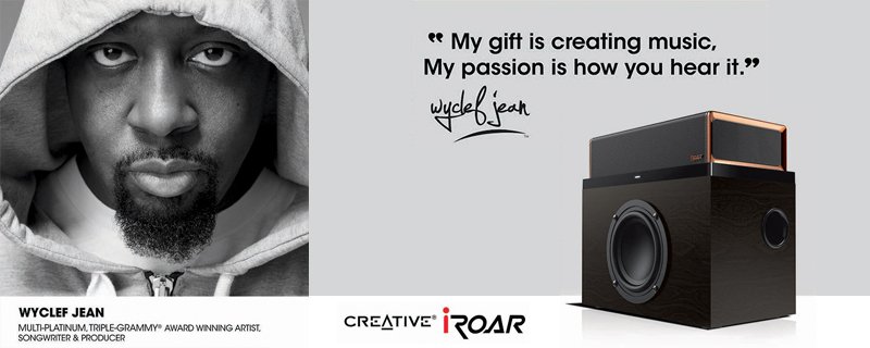 RT @CreativeLabs: Hear what @wyclef has to say about the new Creative iRoar #Bluetooth speaker: https://t.co/6TXMNfWWRZ https://t.co/SW2Nyw…