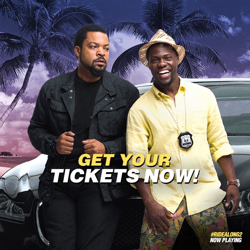 Kick off your weekend with #RideAlong2, playing everywhere.  Get tickets here: https://t.co/MTdLCOVs50 https://t.co/4aNraaUmHR