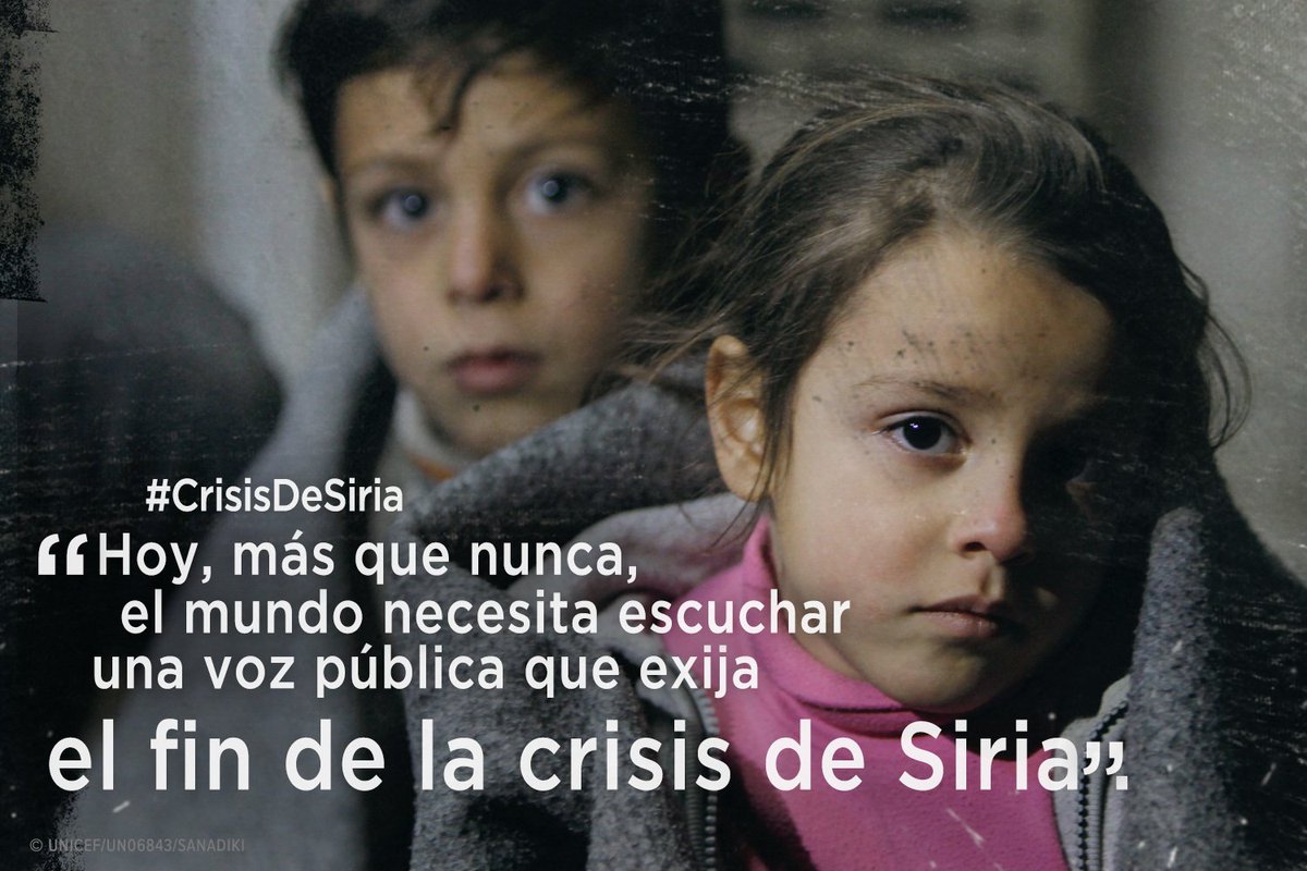 Ayuden a poner un fin a la #CrisisEnSiria. Súmanse y compartan esta poderosa apelación https://t.co/tuzjNqYUlc https://t.co/9Mfeod0NXk