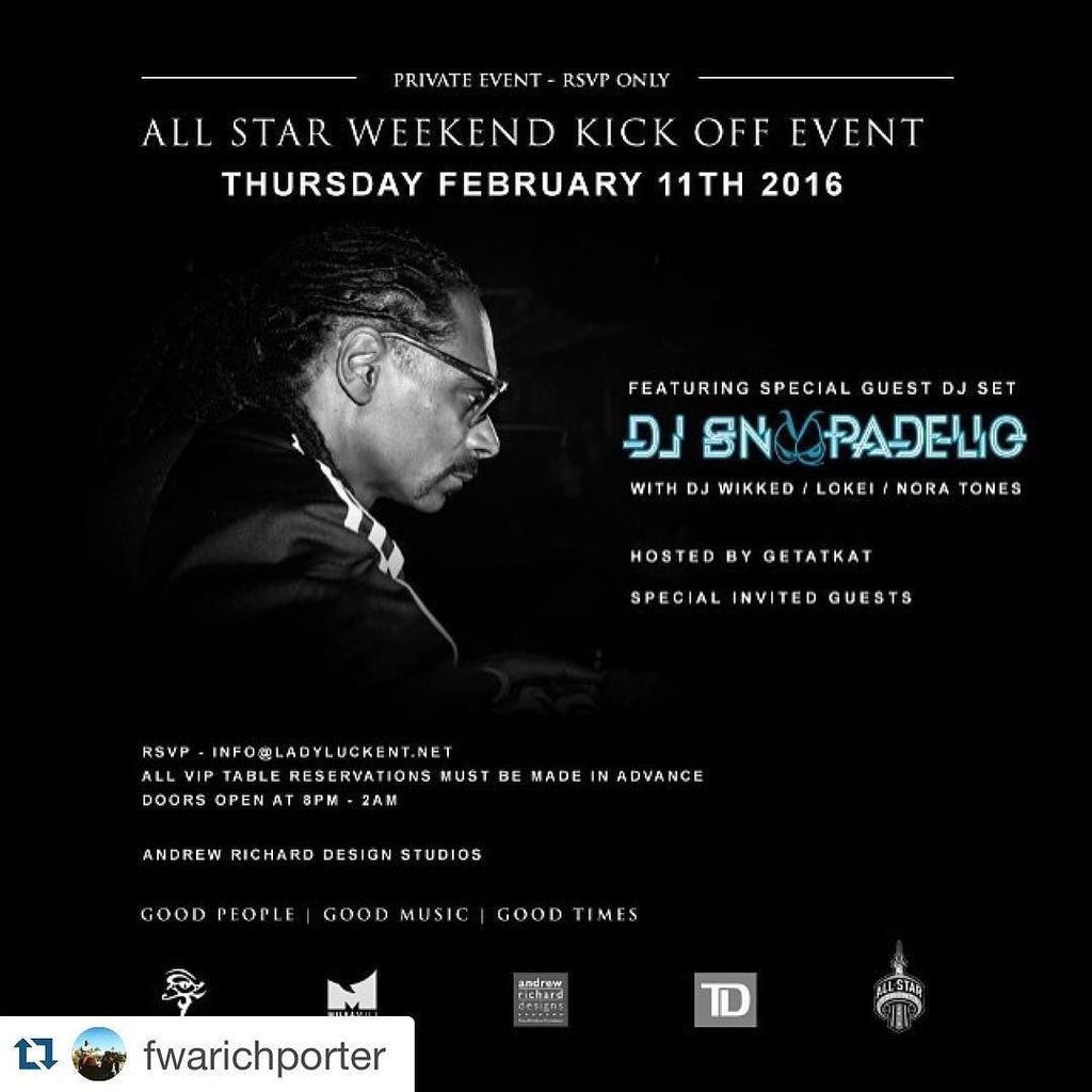 #DJSNOOPADELIC live at All Star Weekend kicc off event feb 11 !! #Repost @fwarichporter with @repostapp.
・・・
!???????????? -… https://t.co/6hBKGHVh4q