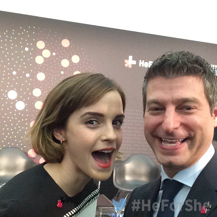 RT @HeforShe: Twitter's @adambain and @emwatson today at #Davos2016 for the release of the #HeForShe parity report. https://t.co/V0t8CMfxF3