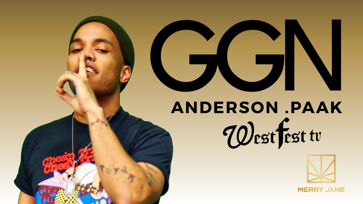 new #GGN wit the nef @AndersonPaak spittin it down wit Nemo Hoes !! #westfesttv    

https://t.co/Bm34O1Gcmz https://t.co/l7QHPJKymr