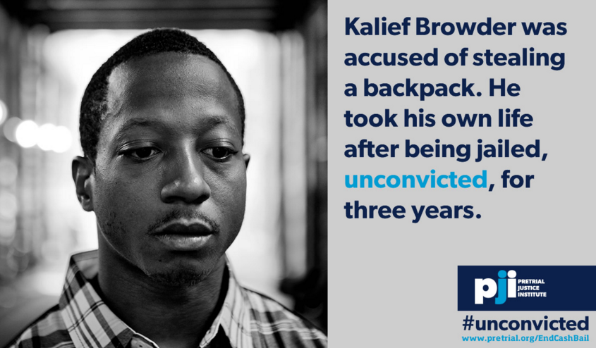 RT @ColorOfChange: Obama bans juvy solitary confinement citing #KaliefBrowder but bail kept Kalief n jail. Its time to #EndBailBonds https:…