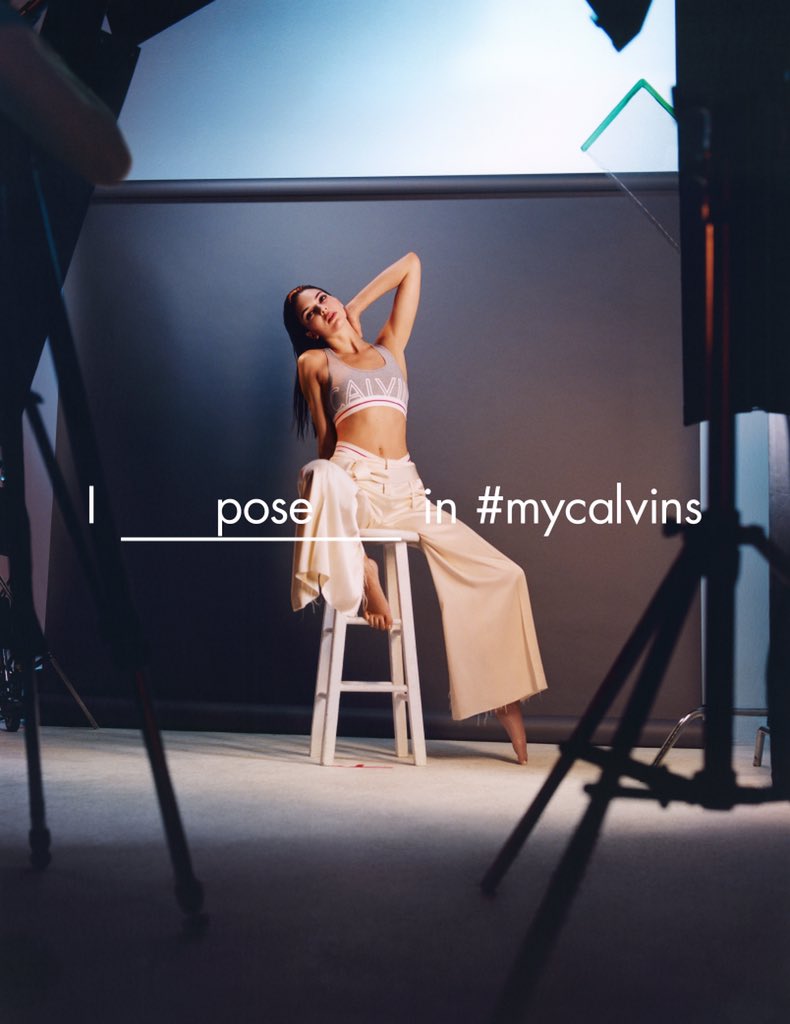 I pose in #mycalvins. What do you do in yours? Here's my Spring 2016 @calvinklein campaign shot by Tyrone Lebon. https://t.co/LaDXZDur9N