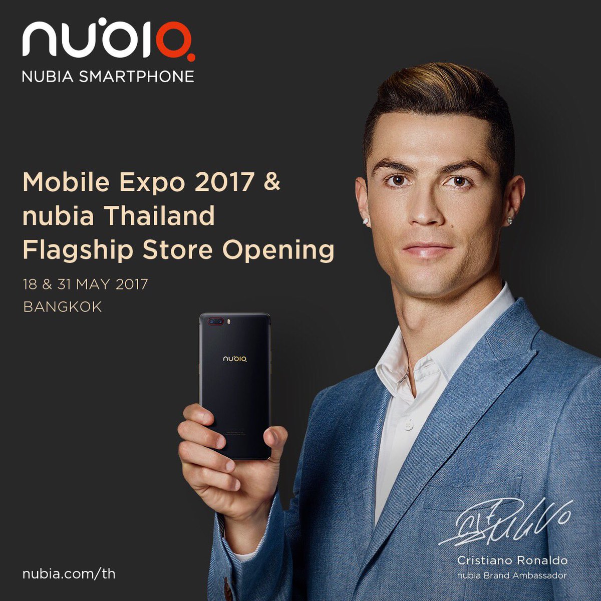 Thumbs up for nubia Thailand Flagship Store grand opening and good luck on the Mobile Expo 2017. @nubiasmartphone https://t.co/pJgpqxkK4C
