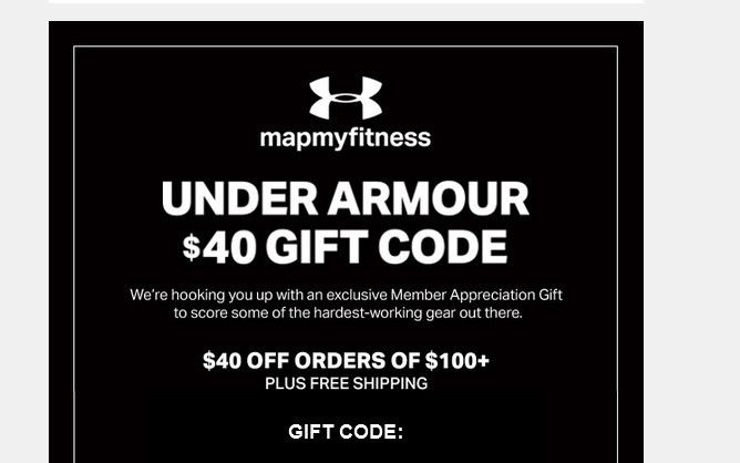 under armour online code