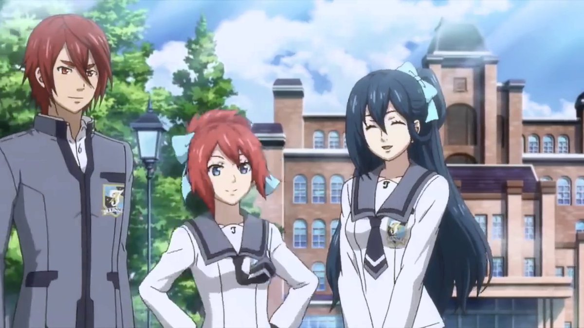 PSO2アニメのOP曲聴いてたが、最後のところで別の学園の3人が出てきたのには驚いた・・・ PSO2アニメのOP曲聴いてたが、最後のところで別の学園の3人が出てきたのには驚いた・・・