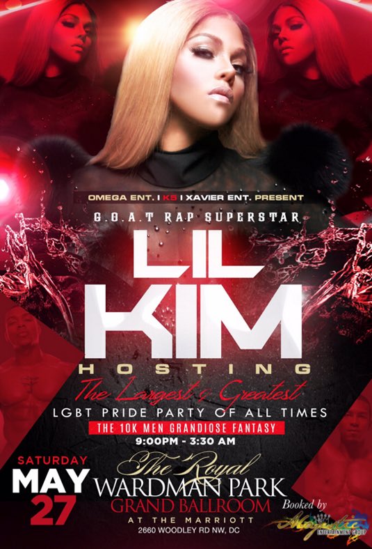 D.C.!!! Come out Saturday May 27th we gettin litty!! ???????????? #Lilkim #DC #party https://t.co/17uIWP8vNI