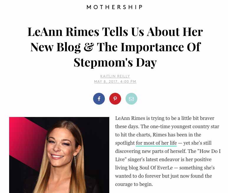 Thank you @Refinery29 for sharing my journey and music! #mothersday #stepmomsday #mother #SoulOfEverLe @SoulOfEverLe https://t.co/yJxO38Pvqv