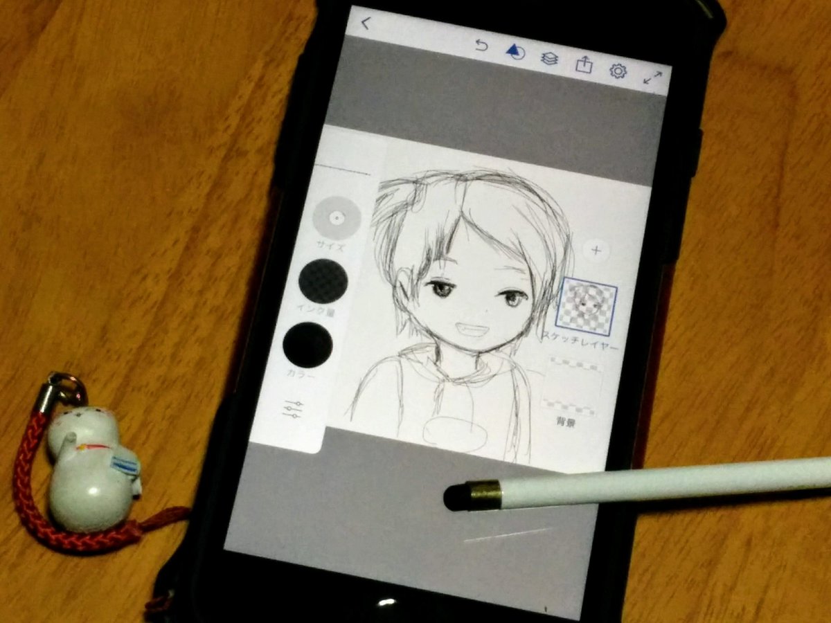 iPhoneにお絵かきアプリ導入してみた。凪に挑戦してみたが、凪というより苺ましまろの千佳みたいになったwお絵かき、むず iPhoneにお絵かきアプリ導入してみた。凪に挑戦してみたが、凪というより苺ましまろの千佳みたいになったwお絵かき、むず