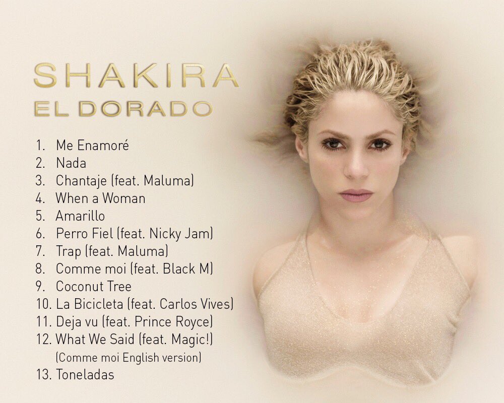 Muy buen trabajo! Ya descubrieron el listado de las canciones de #ShakiraElDorado. Mañana más tesoros! ShakHQ https://t.co/IlWdp7zxAI