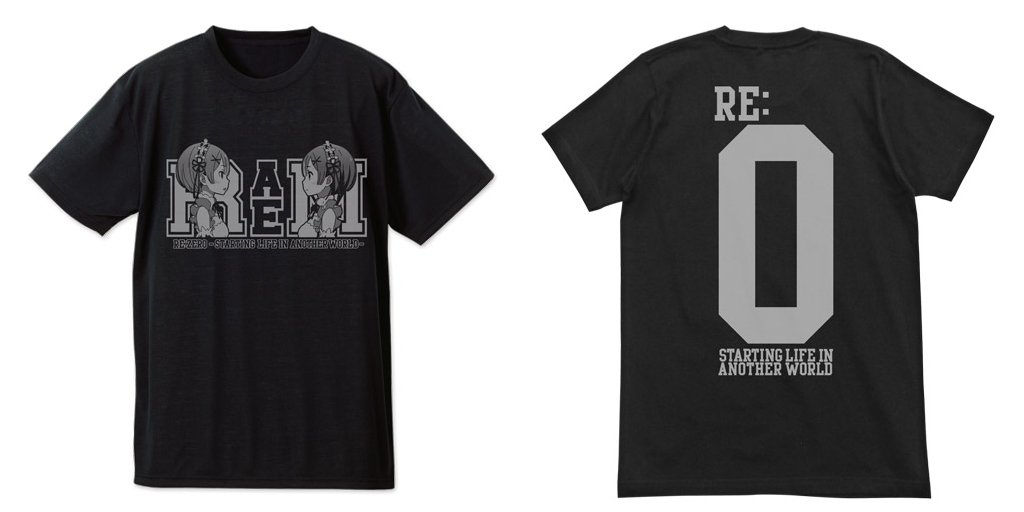 『Re:ゼロから始める異世界生活』レム&ラム ドライTシャツ #rezero #リゼロ 『Re:ゼロから始める異世界生活』レム&ラム ドライTシャツ #rezero #リゼロ