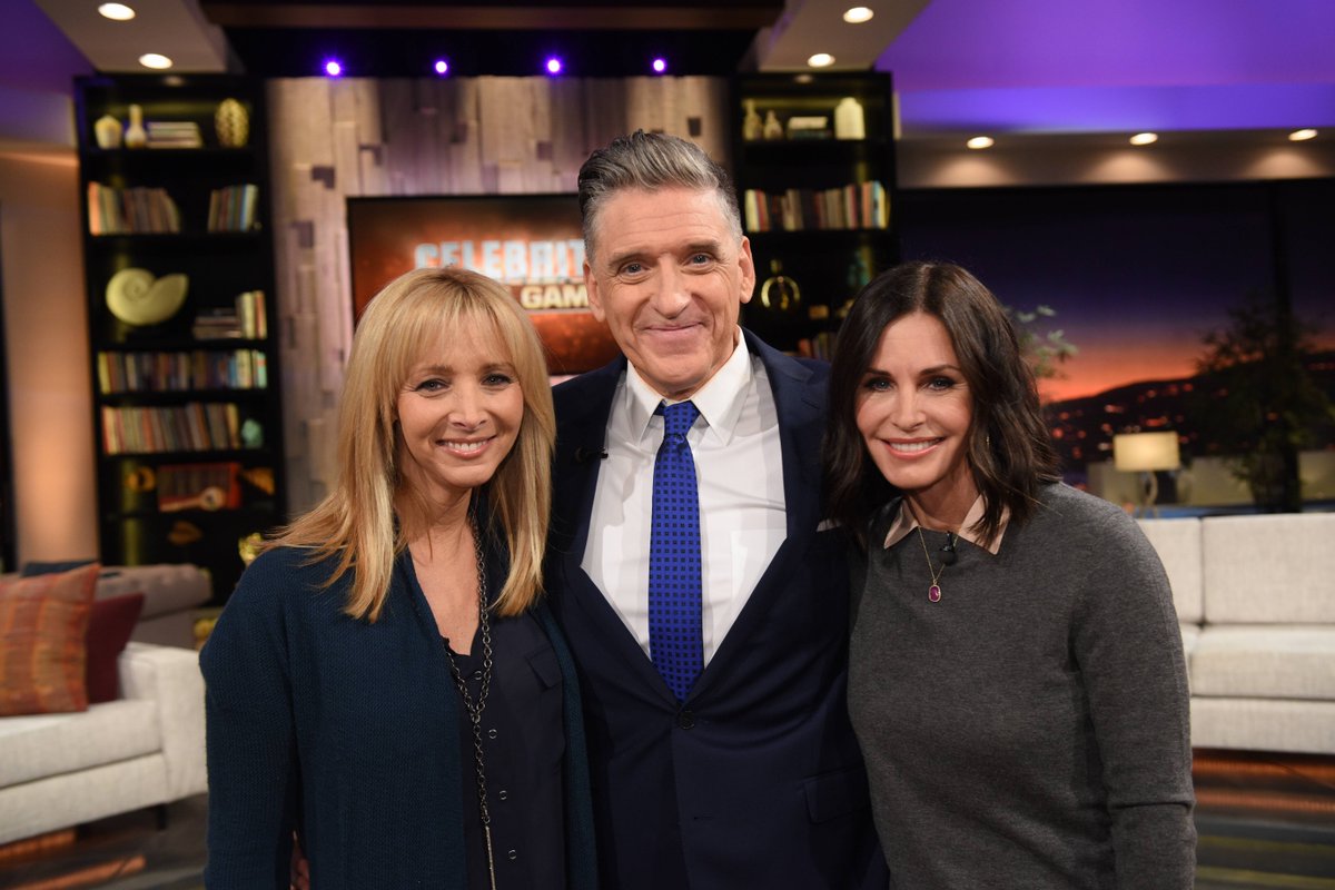 RT @CelebNameGame: We've got a #FriendsReunion all our own taking place on #CNG today! @CourteneyCox & @LisaKudrow are on w @CraigyFerg htt…