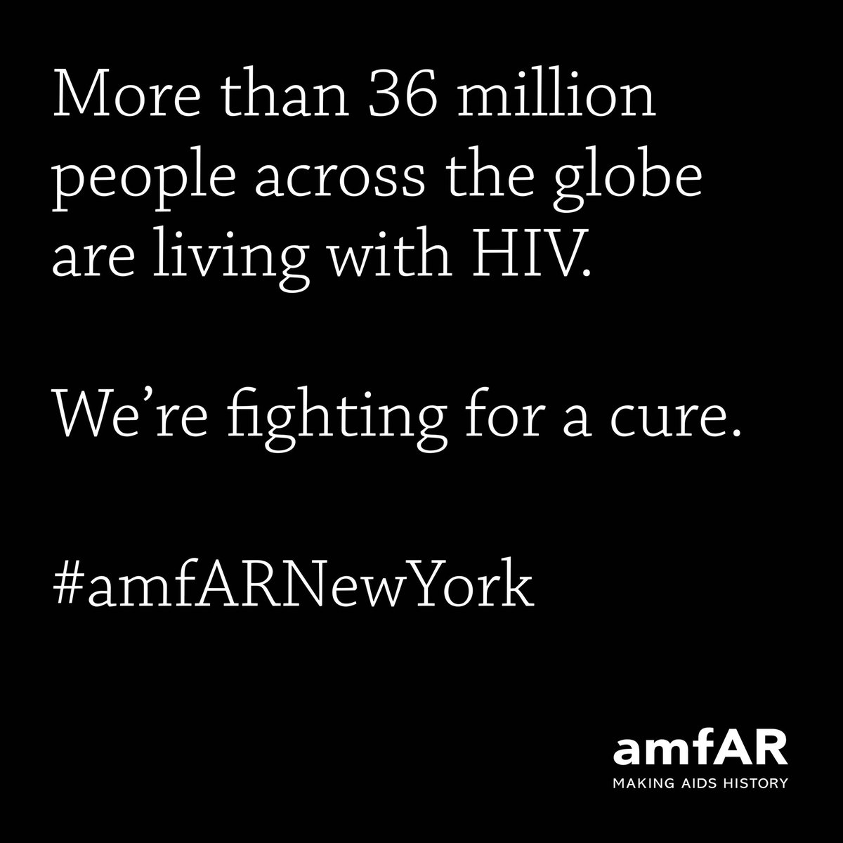 Proud to be supporting @amfAR at the #amfARNewYork Gala this evening.All in support of the global fight to end #AIDS https://t.co/B3DP7mxbqI