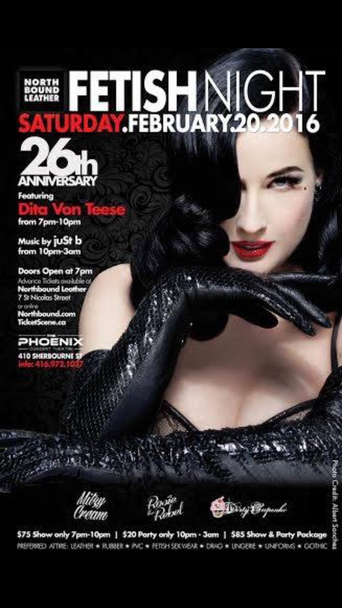 RT @zyraleevanity: I'm looking forward to performing at @_Northbound_ 's 26th Anniversary Fetish Night! Featuring @DitaVonTeese! https://t.…