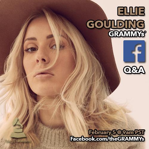 RT @TheGRAMMYs: Got a question for @elliegoulding? 

Ask here → https://t.co/TGDpqYbv9r
She'll be answering tomorrow at 9AM PT! https://t.c…