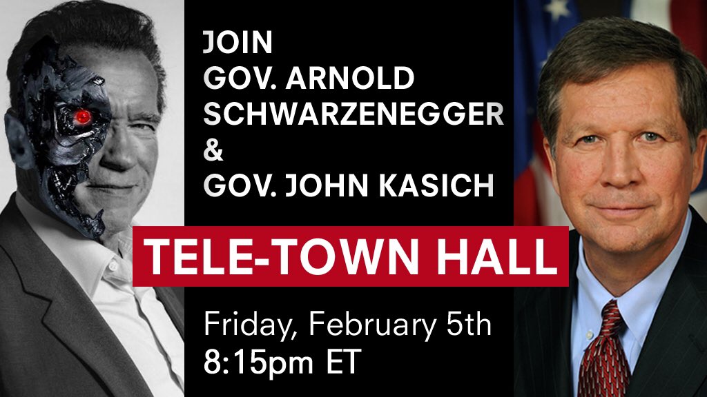 FIVE MINUTES! Join @JohnKasich and me at our Tele-townhall here and ask questions: https://t.co/6RkOzlMfpF https://t.co/QFrKZattQV