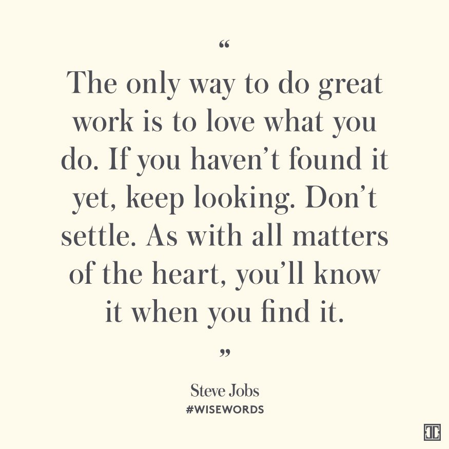 Stay motivated. See more #wisewords here: https://t.co/cOKqRxvpdA #SteveJobs https://t.co/LhEPbhWp7x