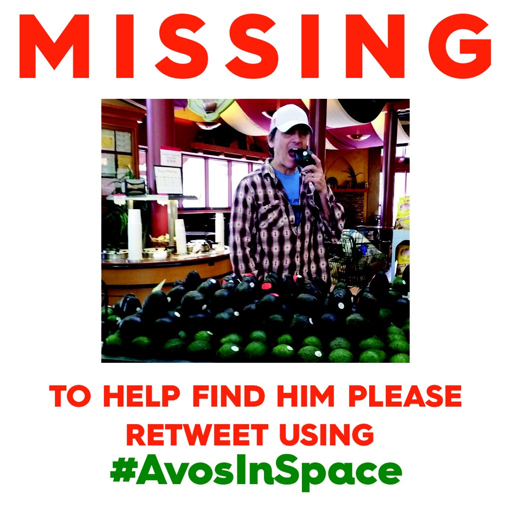 RT @AvosfromMexico: MISSING PERSON: RT to help us find @ScottBaio - Last seen boarding a spaceship w/ @AvosfromMexico #AvosInSpace #SB50 ht…