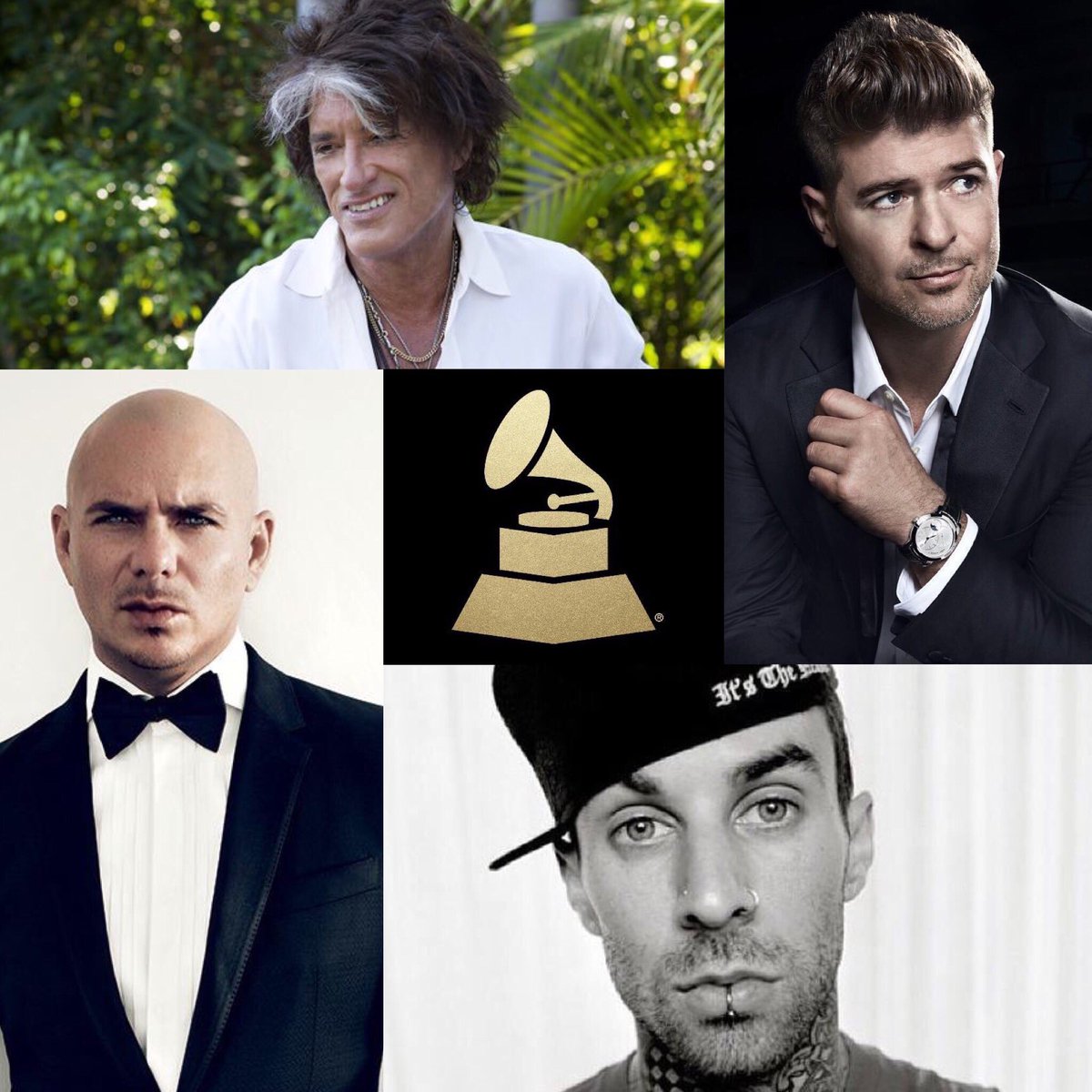 RT @supporting_pit: We are one week away from @pitbull's performance at @TheGRAMMYs with @robinthicke, @JoePerry and @travisbarker ! https:…