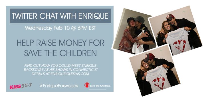 Tomorrow @ 6 PM ET send your questions to our moderator @Kiss957 w/ #EnriqueFoxwoods Details-https://t.co/DQytqn0Dmb https://t.co/j6bUHCXiBN