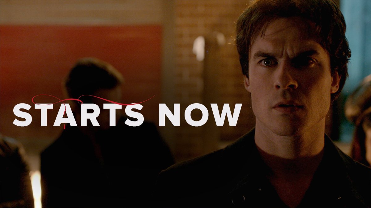 RT @cwtvd: Damon finds a dangerous outlet to deal with his guilt on a new episode of #TVD, starting NOW. https://t.co/Sg08t9zUeA